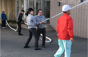 消防訓練・奈良池沢工場